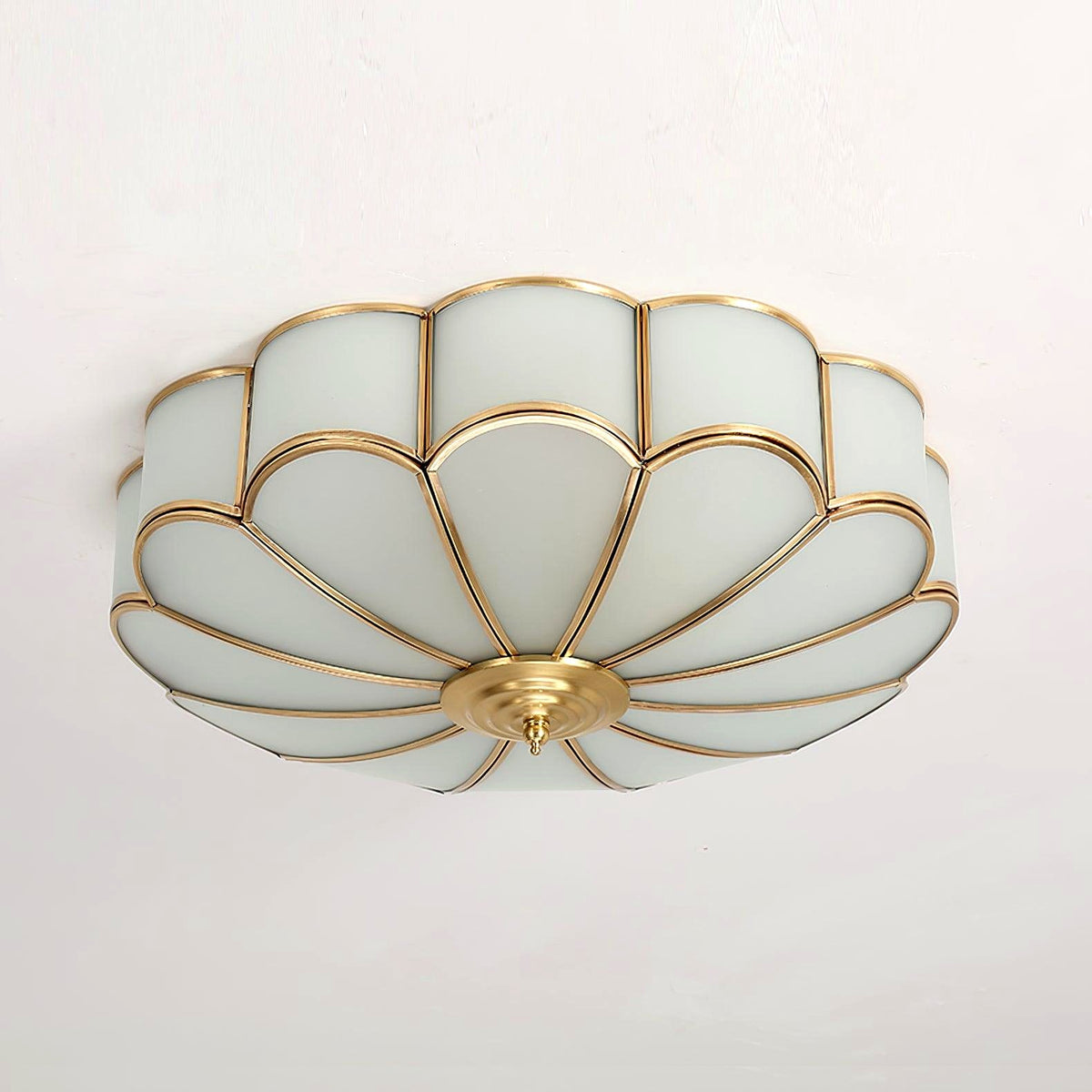 Plafonnier Design Fleur Verre