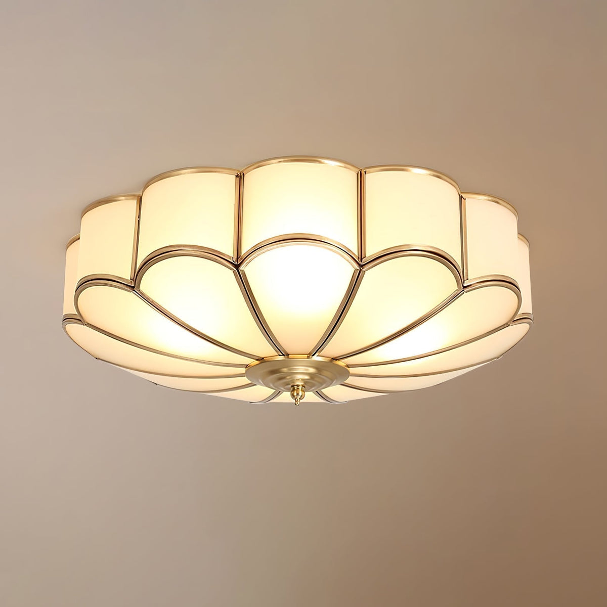 Plafonnier Design Fleur Verre
